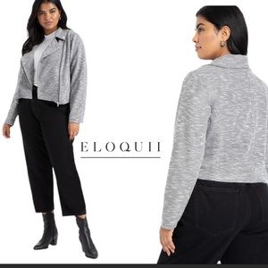 ELOQUII Knit Moto jacket- brand new without tags!